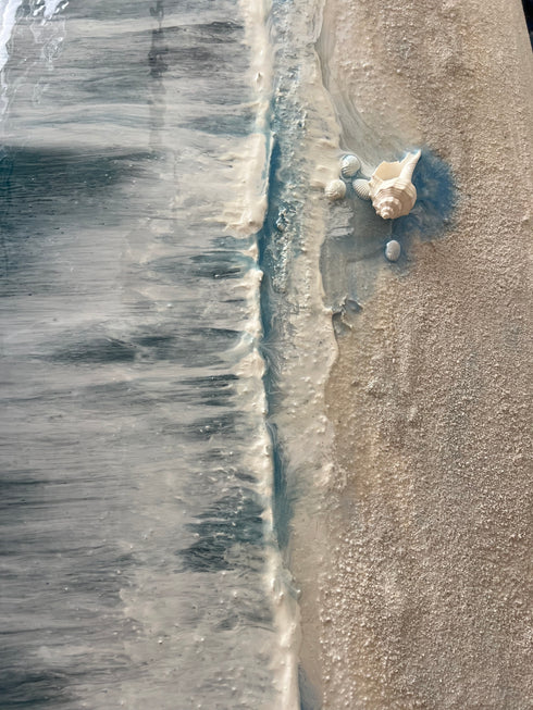 eternal shoreline surfboard art