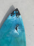 Wonder Isle mix media surfboard
