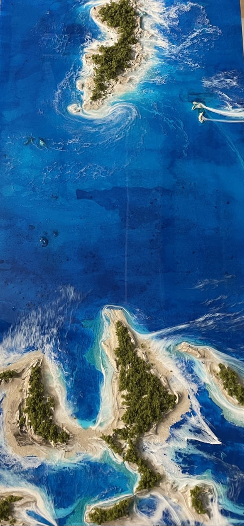 mystery islands epoxy resin painting