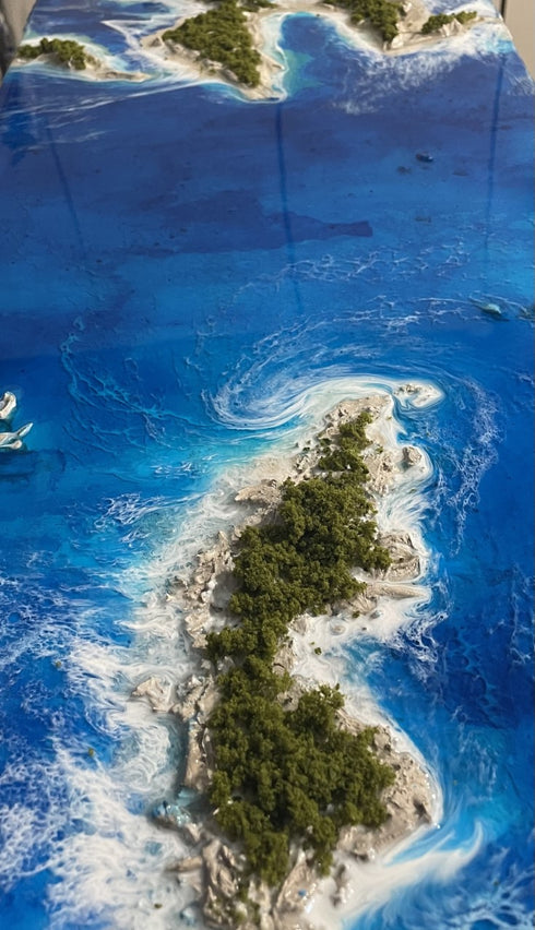 mystery islands epoxy resin painting