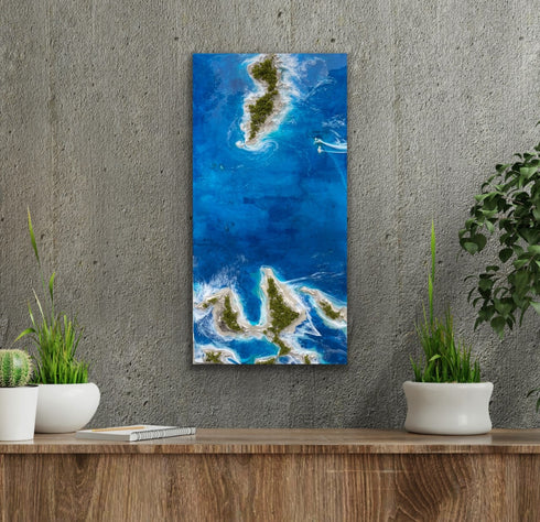 mystery islands epoxy resin painting