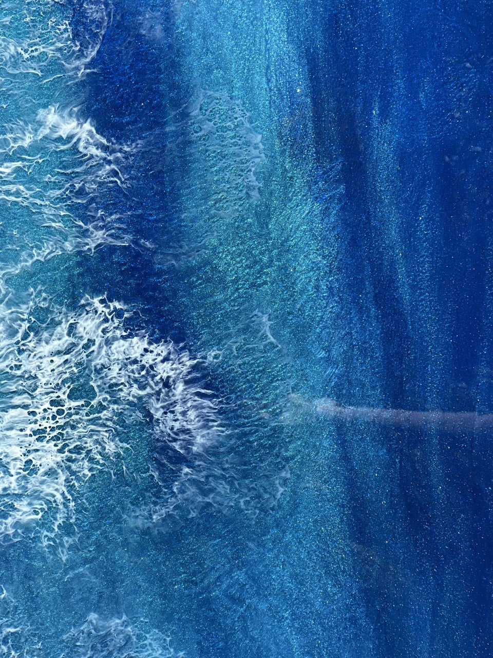Let It Go epoxy resin painting