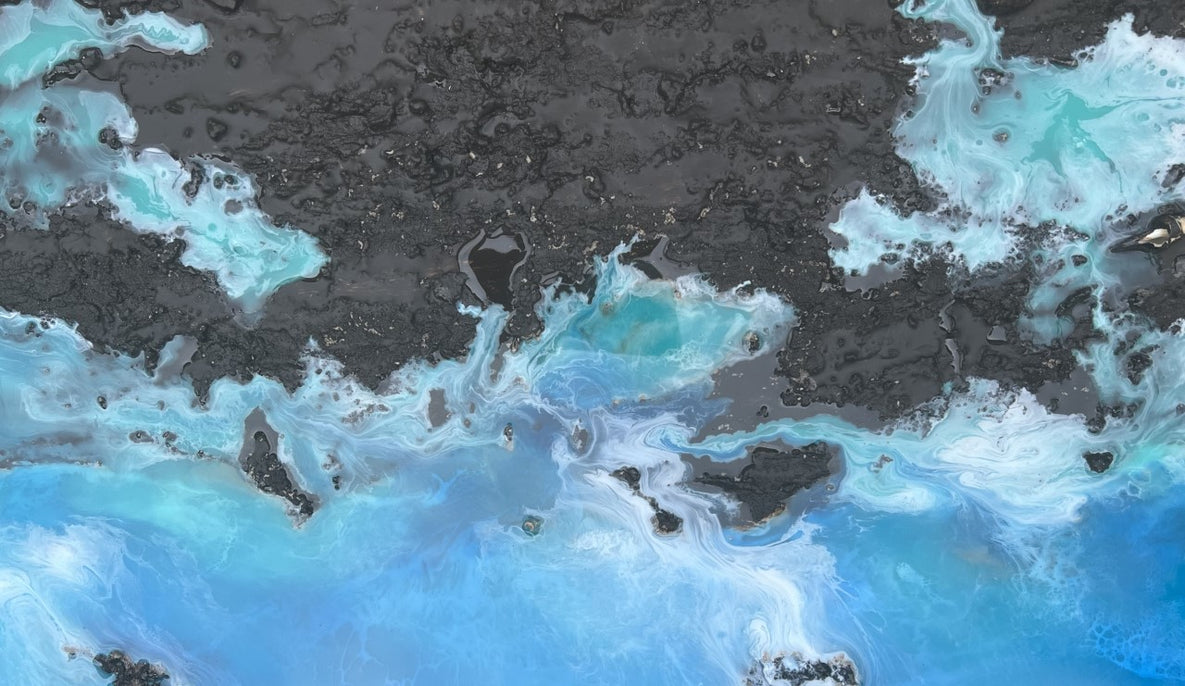 deep joy epoxy resin painting