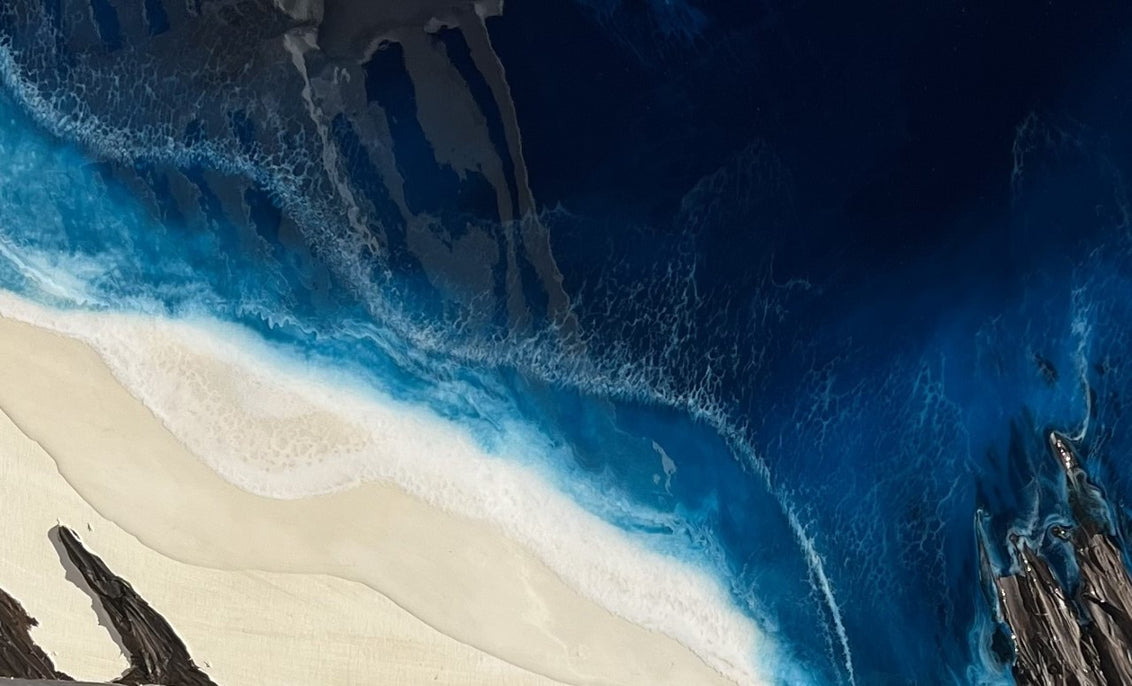 deep joy 2 epoxy resin painting