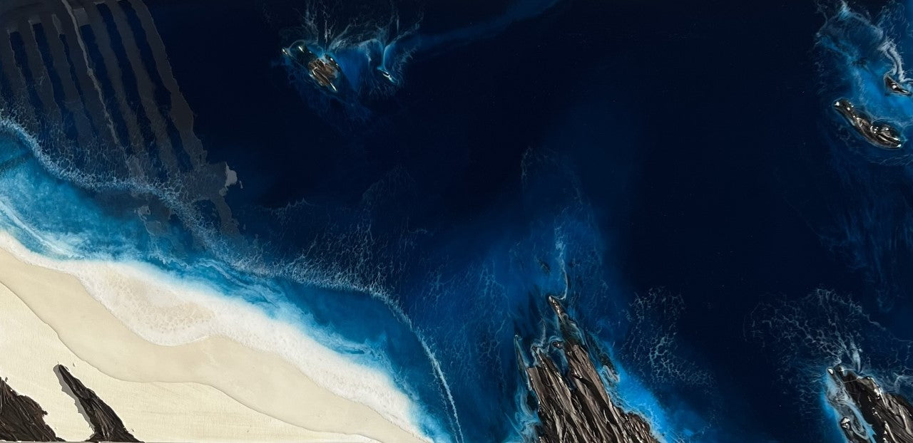 deep joy 2 epoxy resin painting