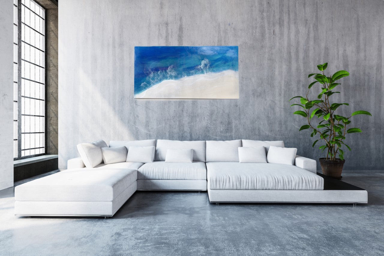 Let It Go epoxy resin painting